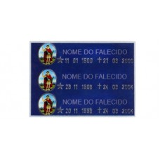 Placa com Foto 3 Molduras de Fotos